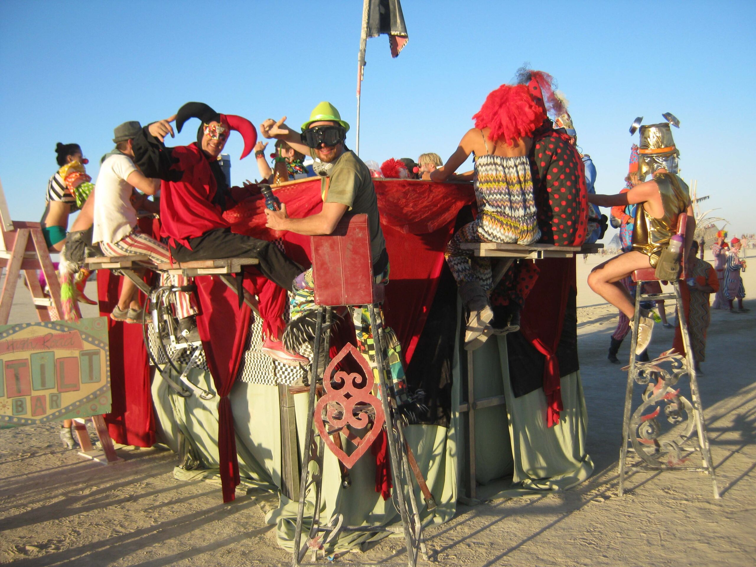 Red Nose District at Burning Man - Photo by Tom Shalvarjian
